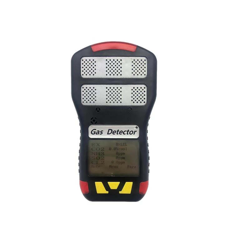 Portable CO2 VOC H2S O2 NH3 Multi Gas Detector 6in1 Gas Detector